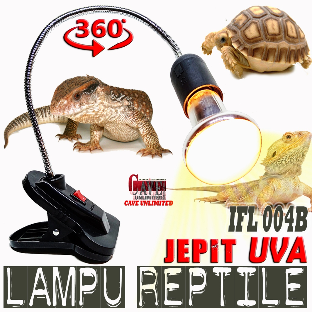 Jual IFL004B HEATING LAMP SEPAKET FITTING JEPIT+LAMPU SPOT UVA ...