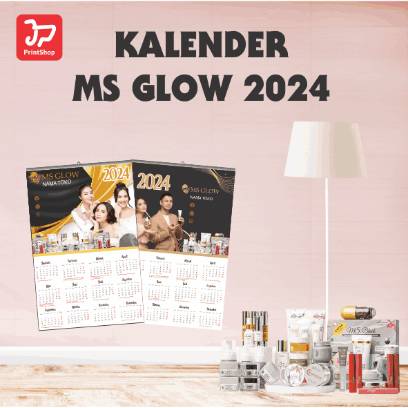 Jual KALENDER 2024 MS GLOW CUSTOM NAMA TOKO Shopee Indonesia