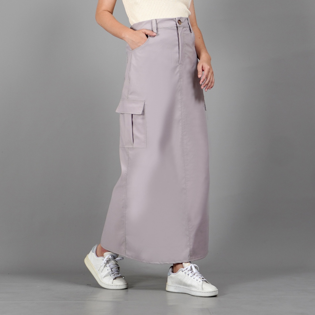 Jual Okechuku MAGGIE Cargo Skirt Rok Kargo Rok Gaya Korea - BEIGE ...