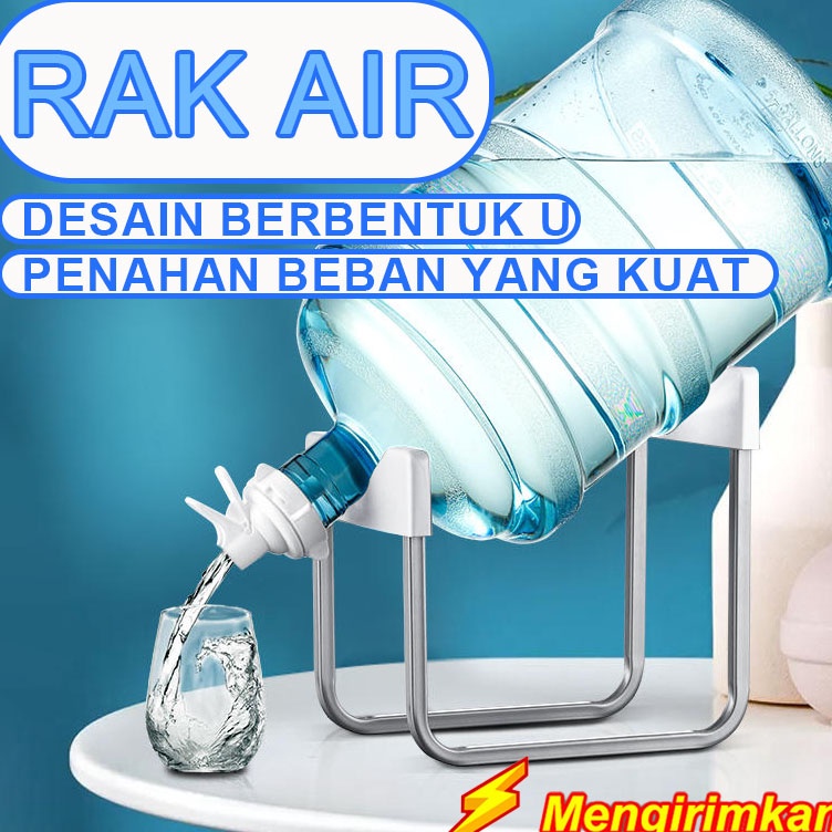 Jual Serba Unik Rak Galon U Model U Kran Air Minum Rack Aqua Set Penyangga Minuman Rak Kaki 5098