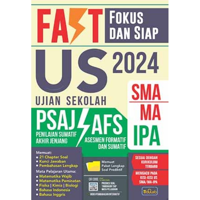 Jual FAST Fokus dan Siap US PSAJ/AFS SMA/MAIPA 2024 Shopee Indonesia