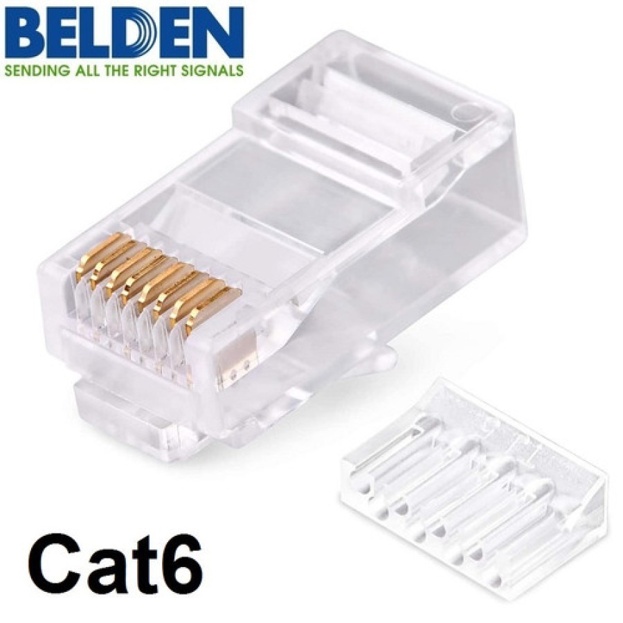 Jual KONEKTOR RJ45 CAT6 BELDEN ORI CONNECTOR /PCS | Shopee Indonesia