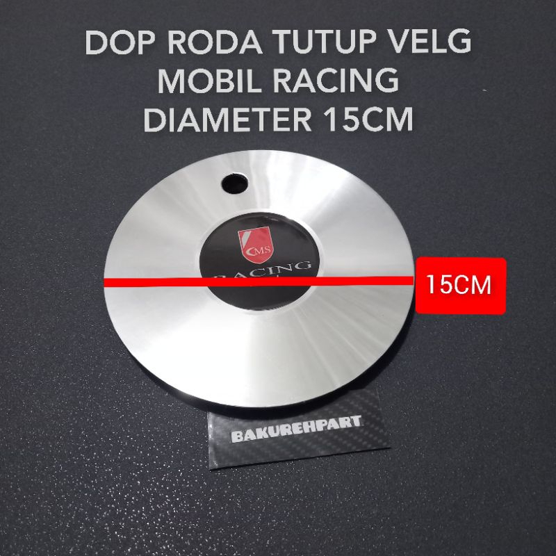 Jual Dop roda tutup velg mobil racing Logo CMS racing diameter 15cm ...