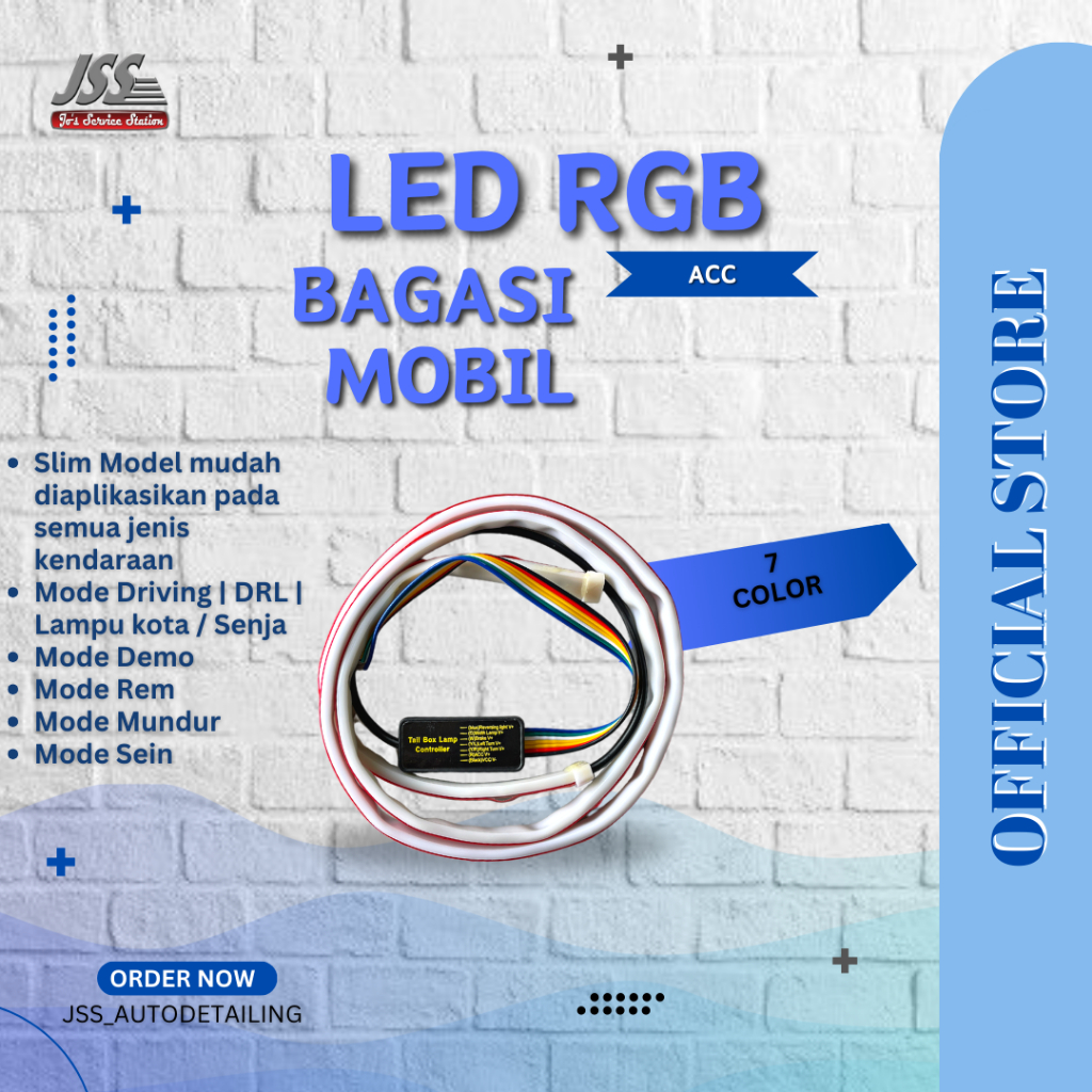 Jual Lampu Bagasi Mobil Led RGB 7 Color Running Sein | Shopee Indonesia