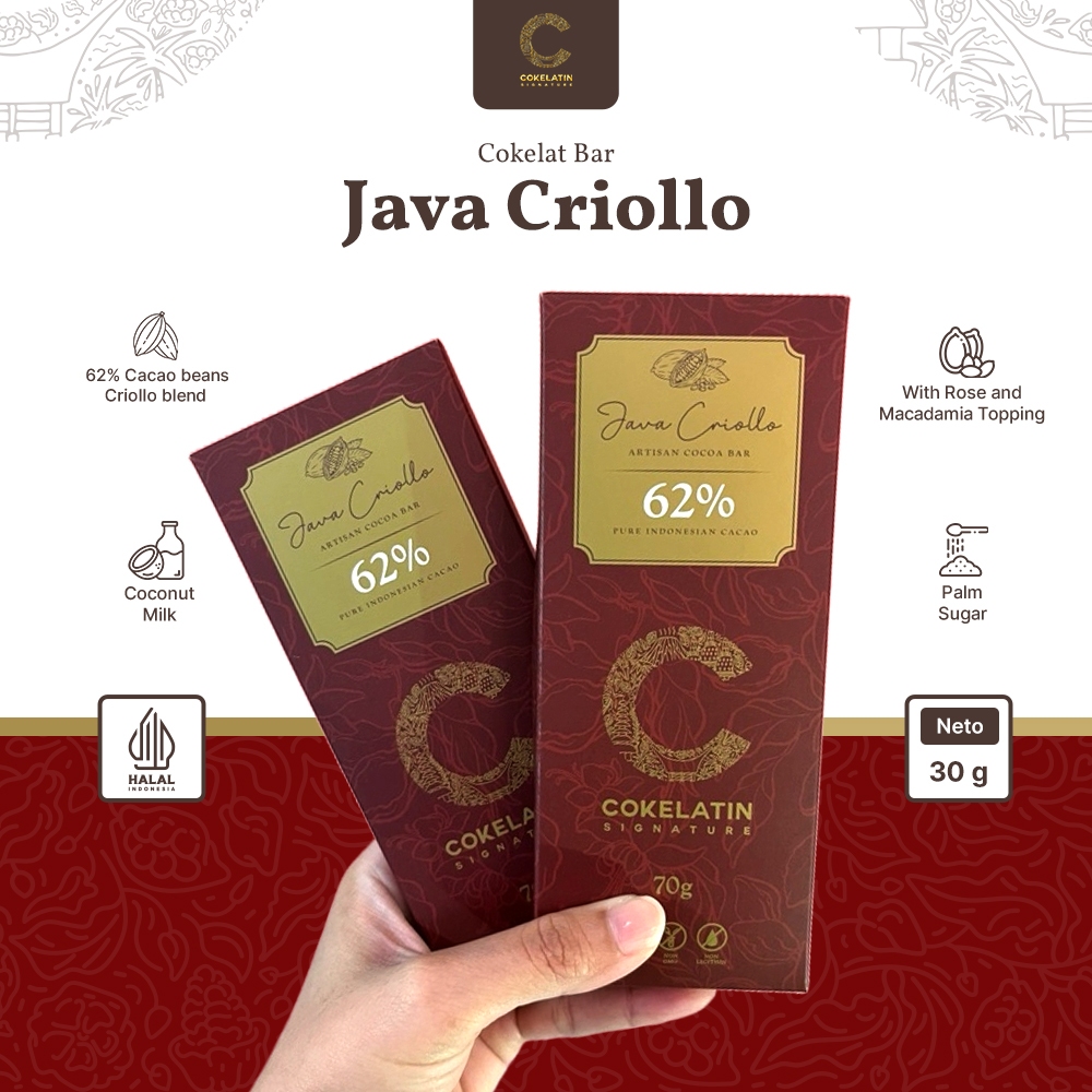 Jual Chocolate Bar Java Criollo 70gr | Shopee Indonesia