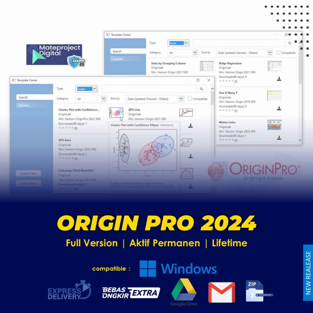 Jual Origin Pro 2024 SR1 Full Version Lifetime Software Originlab 2024