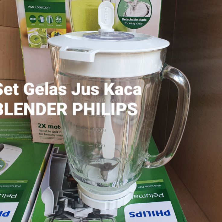 Jual Terupdate Pio Set Gelas Jus Kaca Blender Philips Hr 21162712115 Best Terlaris Shopee 7043