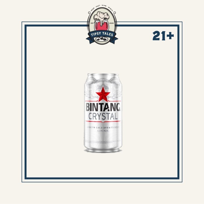 Jual BEER BIR BINTANG CRYSTAL CAN/KALENG 320ML | Shopee Indonesia