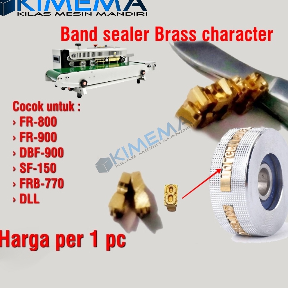 Jual Model Limited Printing Wheel Character Angka Huruf Font Mesin