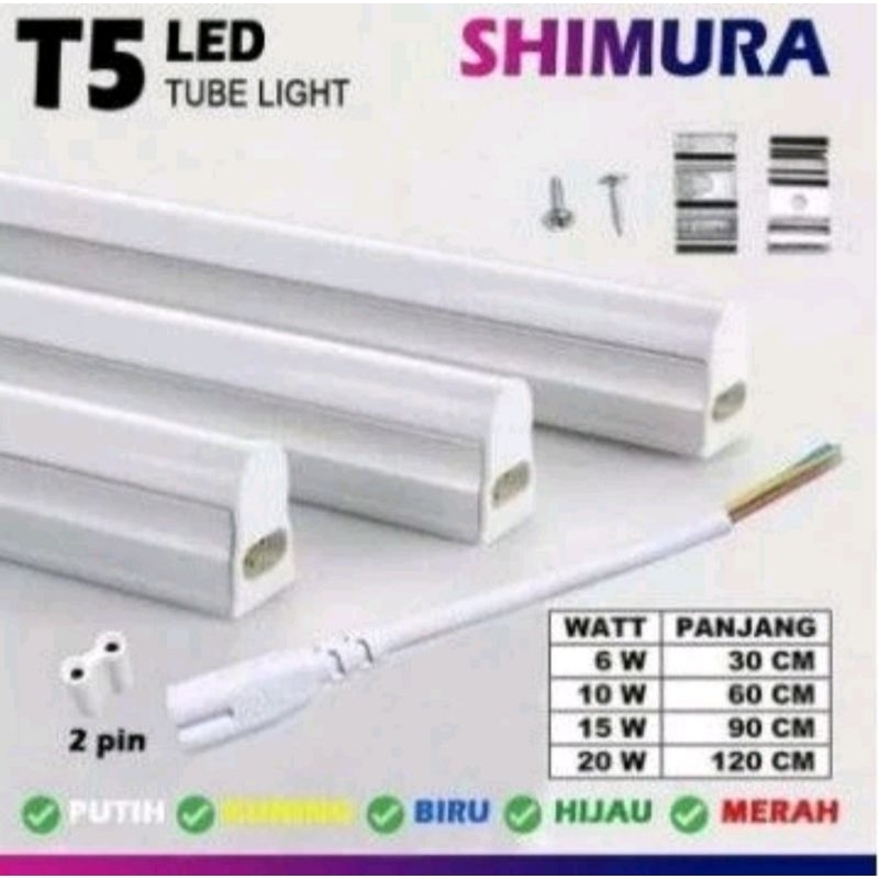 Jual Lampu T5 LED 9W / 10W Panjang 60cm | Shopee Indonesia