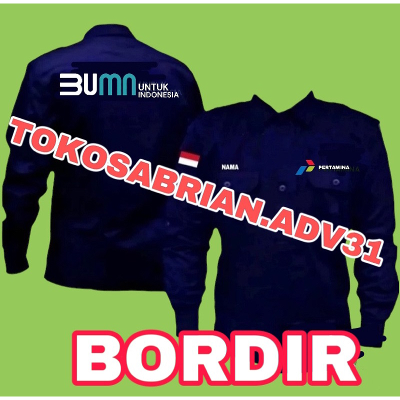 Jual Kemeja BUMN Pertamina Kemeja PERTAMINA Baju pertamina | Shopee ...