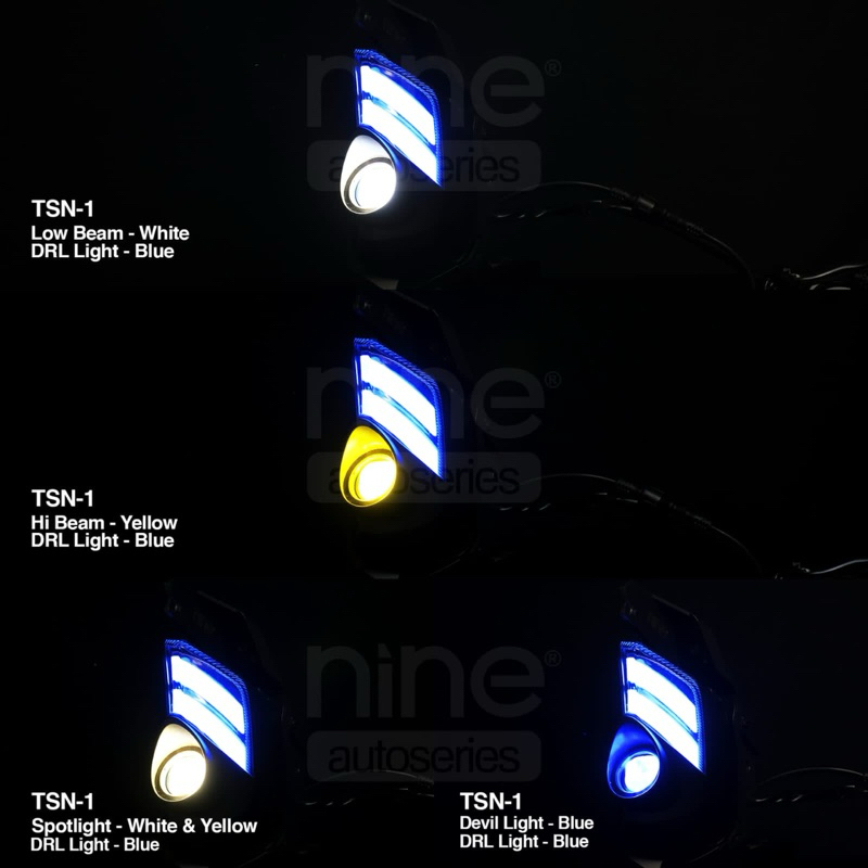 Jual Projektor Led Sein Depan 2 Warna Luximos Tsn1 Nine Lampu Set Sein ...