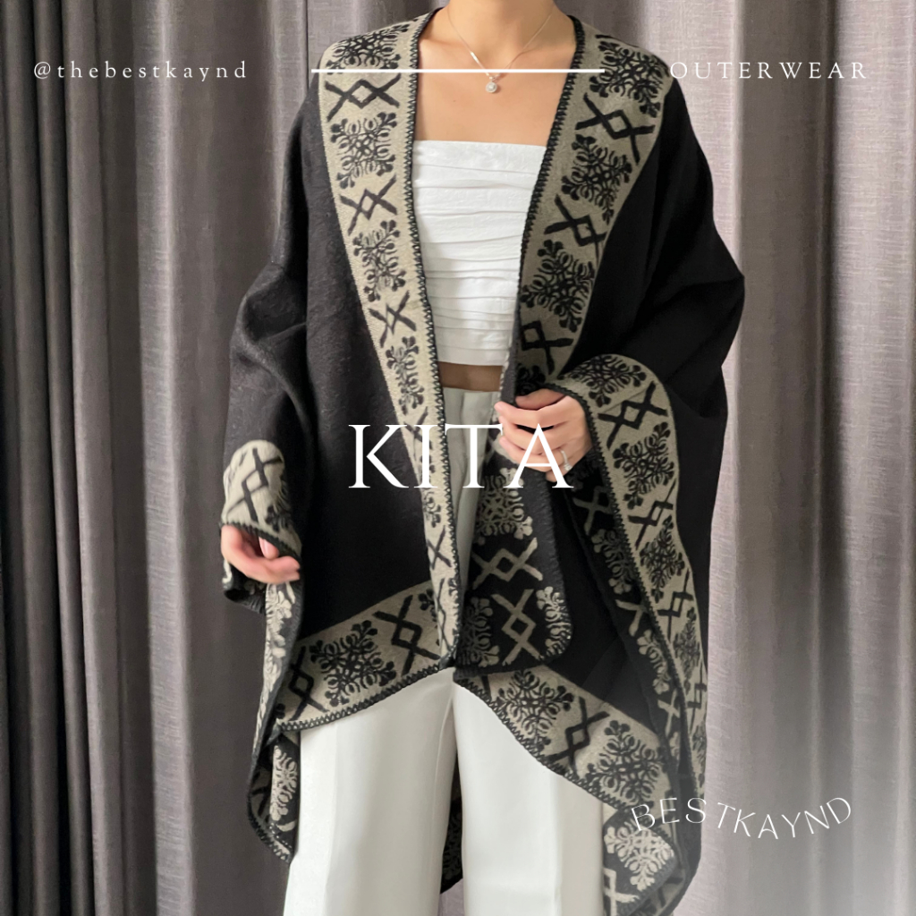 Jual The Best Kaynd Kita Cape Outerwear | Shopee Indonesia