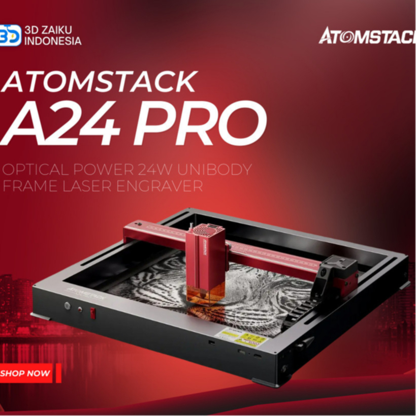 Jual Original Atomstack A24 Pro Unibody Laser Engrave Machine Full ...