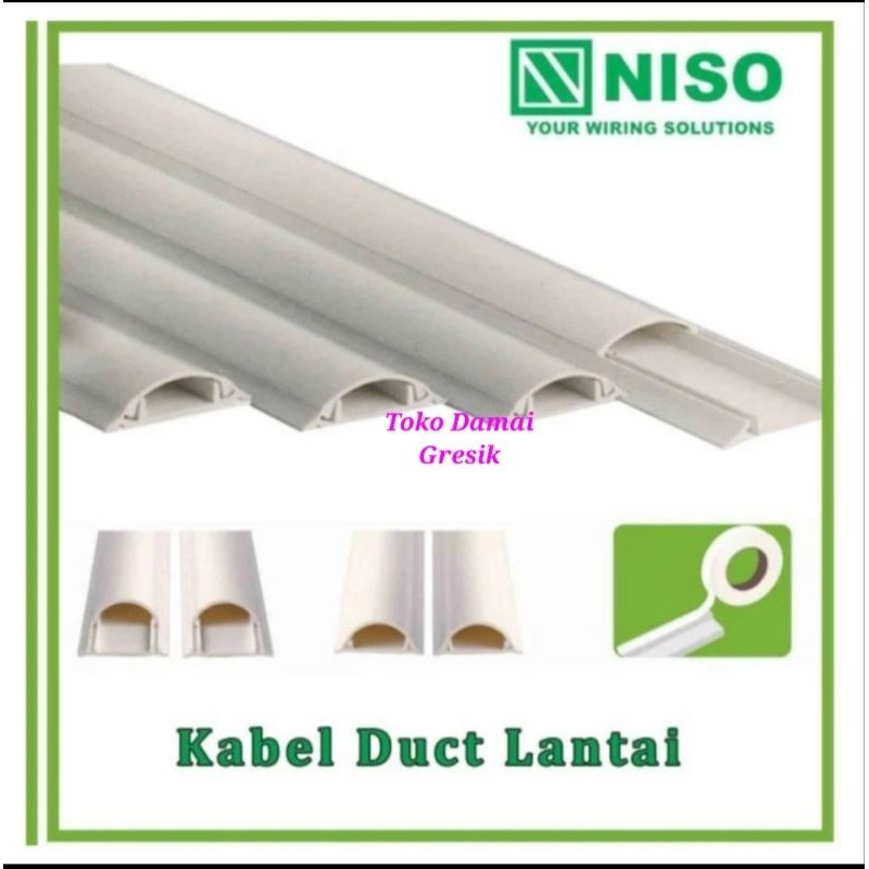 Jual Niso Kabel Dak lantai curva Kurva oval pelindung kabel. floor duck ...
