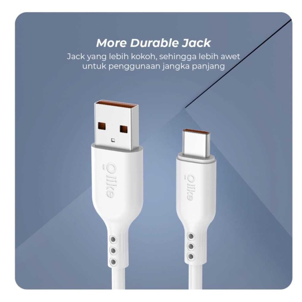 Jual Olike D306 (D306C) USB-C Kabel Data Cable (isi 20 Pcs) spt RBC100S ...