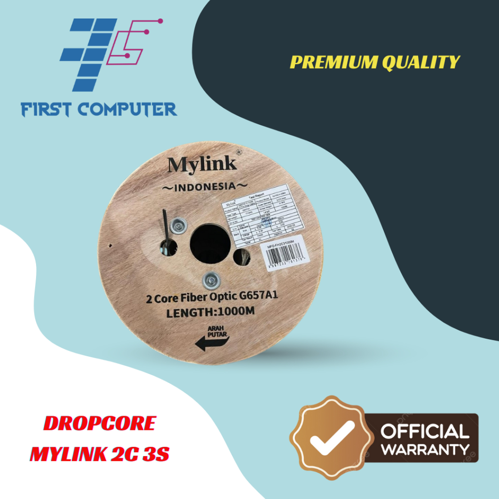 Jual Dropcore Mylink 2 Core 3 Seling Model Round 0.9mm 1000meter ...
