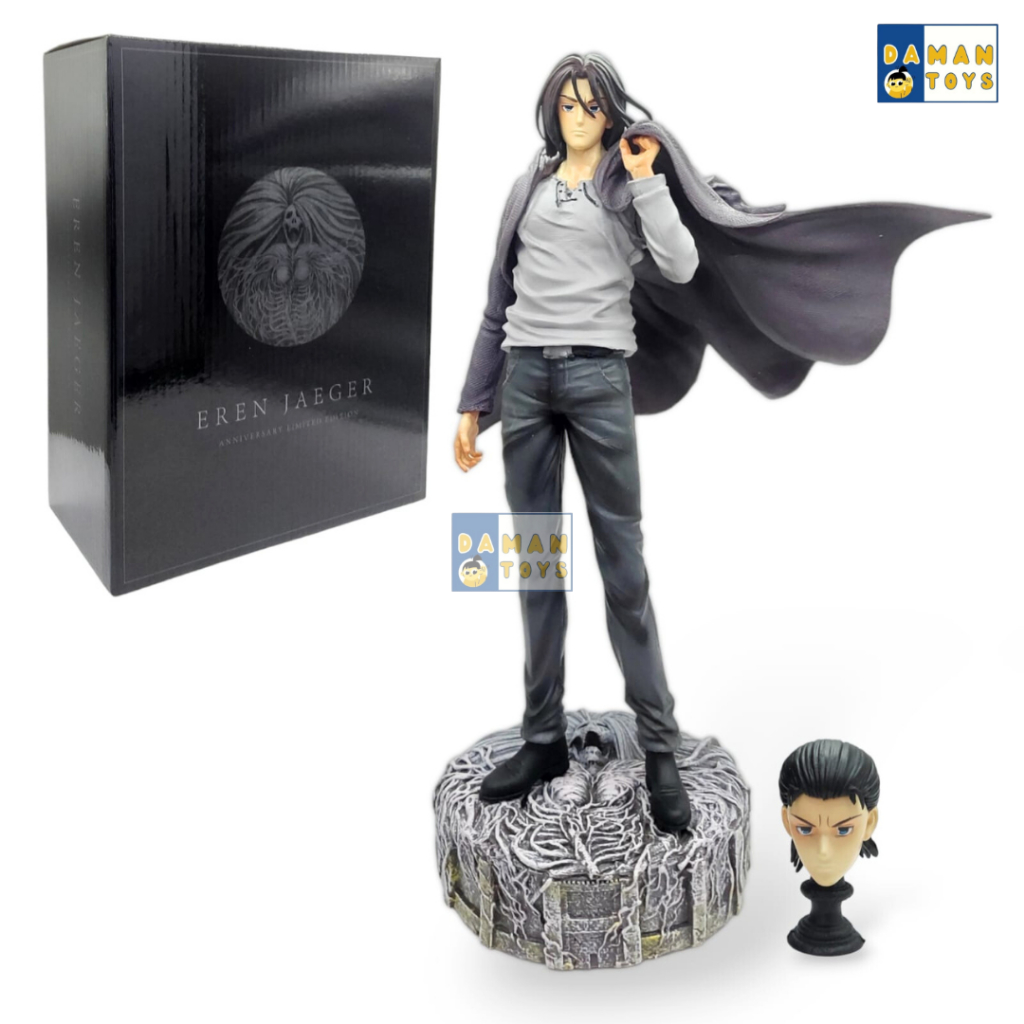 Jual Eren Yeager Action Figure Attack On Titan Statue | Shopee Indonesia