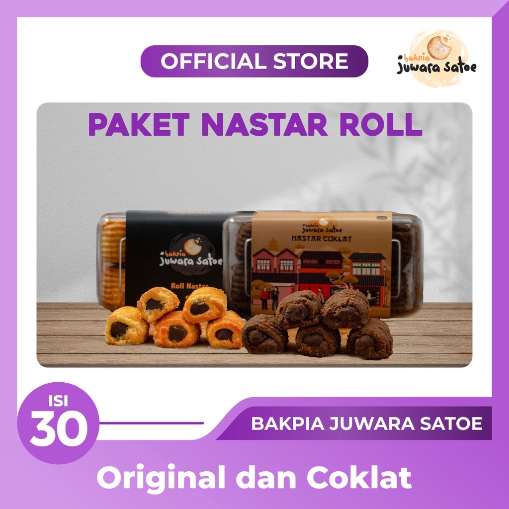 Jual Mall Bakpia Juwara Satoe 2 Box Paket Nastar Roll Original Dan