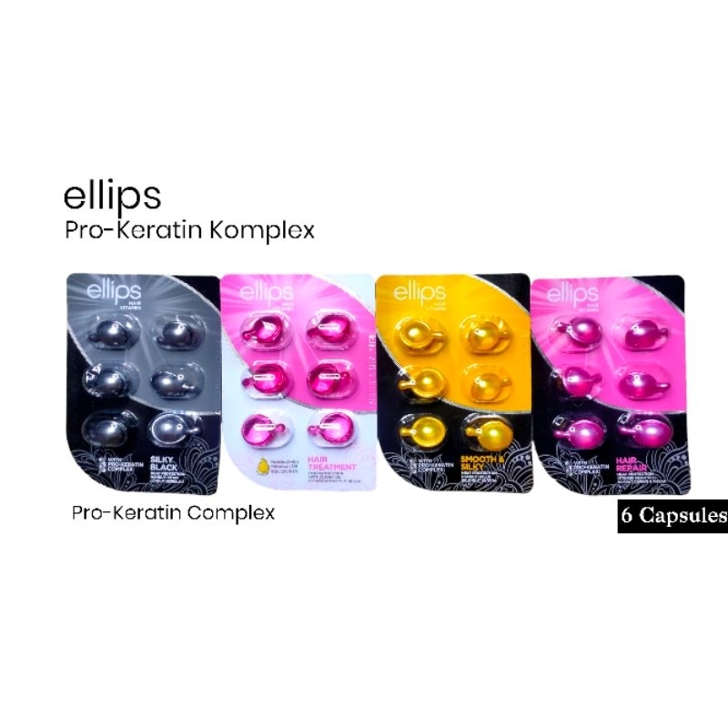 Jual Ellips Vitamin Rambut Pro Keratin Complex isi 6 x2 | Shopee Indonesia