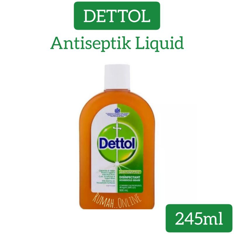 Jual Dettol Antiseptic Liquid 245ml 495ml Shopee Indonesia