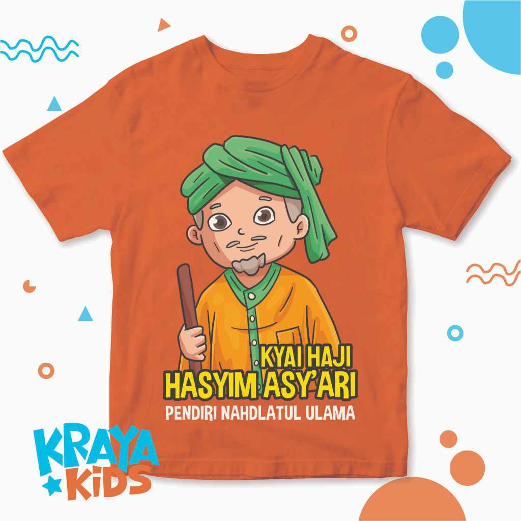 Jual Kaos Anak Gambar Kartun Kh Hasyim Asyari Pendiri Nu Pahlawan