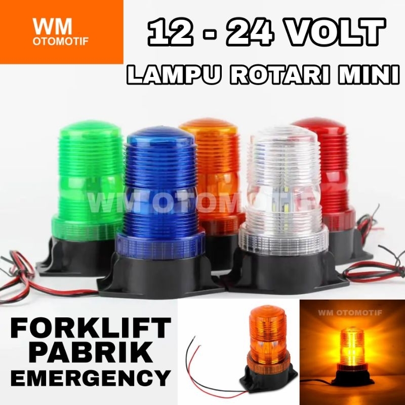 Jual Lampu LED Rotary Mini Rotari Truk Forklift Dump Truck Mobil Bus ...