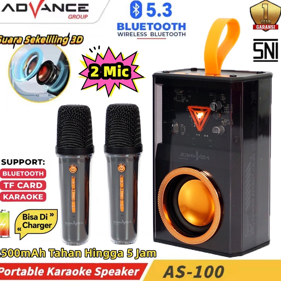 Jual Rc Garansi 1 TahunAdvance Speaker Bluetooth 2Mic Wireless