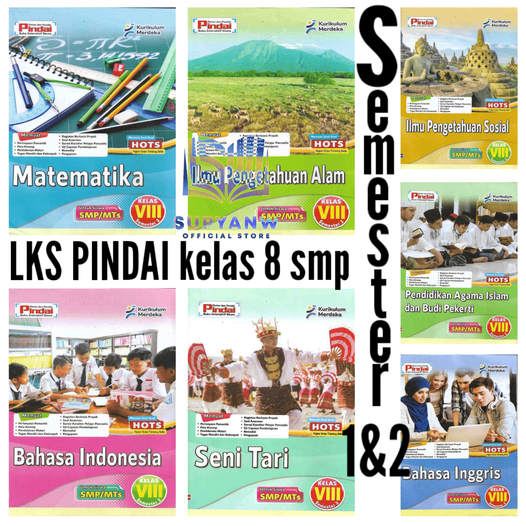 Jual Buku Lks Pindai Kelas 8 Smp Semester 1 Dan 2 Kurikulum Merdeka Cv