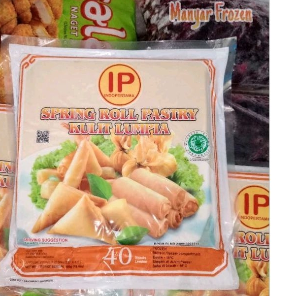 Jual IP SPRING ROLL BESAR ISI 40 LEMBAR KULIT LUMPIA IP | Shopee Indonesia