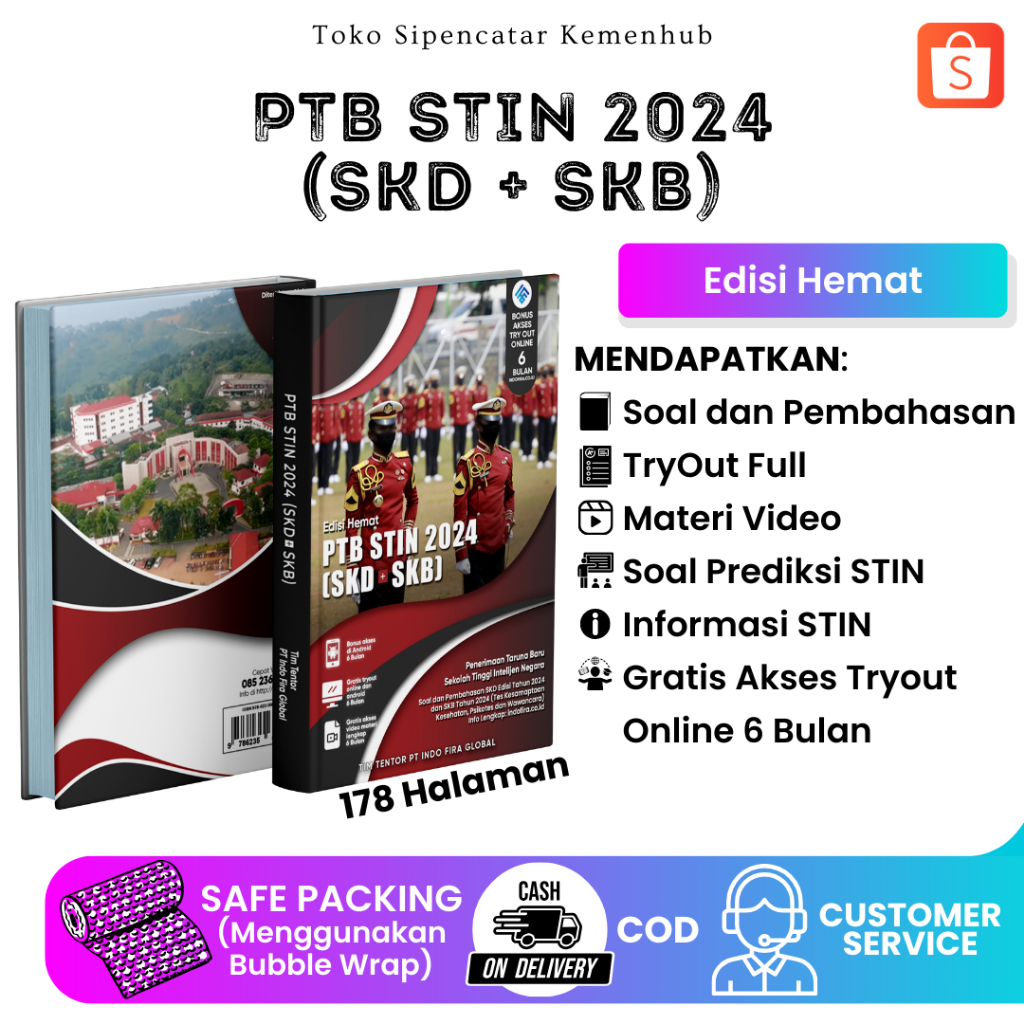 Jual Terbaru Buku PTB STIN 2024 [SKD + SKB] (Edisi Hemat) Sesuai Dengan ...