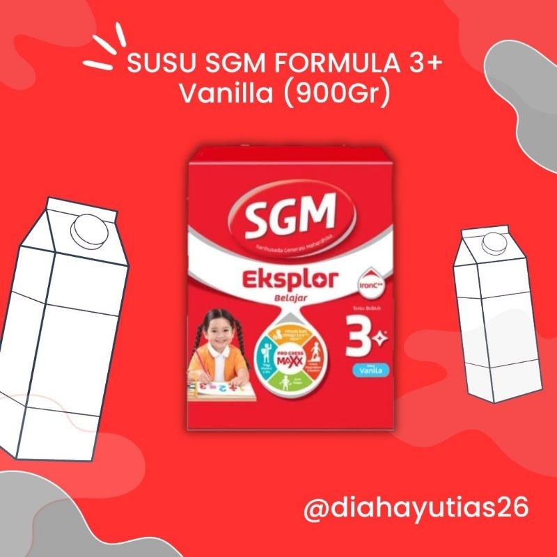 Jual SGM Susu Formula 1+ Vanila (900Gr) | Shopee Indonesia