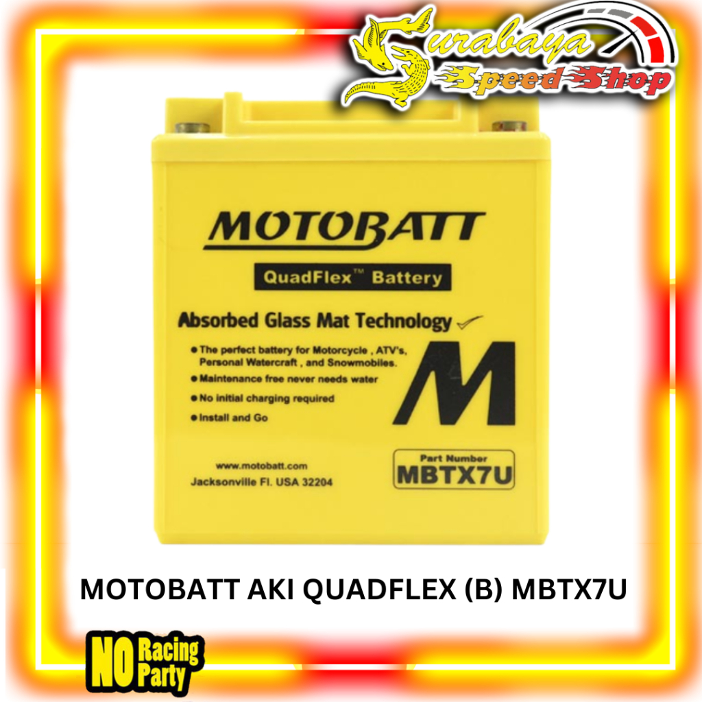 Jual Motobatt Aki Motor Quadflex MBTX7U Motor CBR 250R CRF 250 Rally