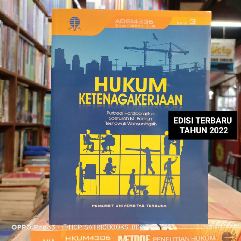 Jual Hukum Ketenagakerjaan Edisi 3 Ut Universitas Terbuka Original