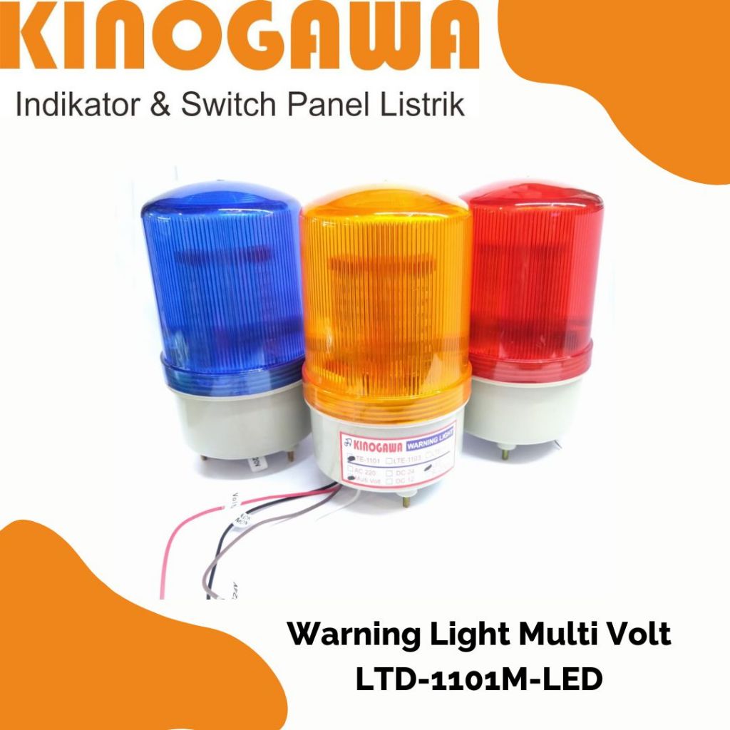 Jual Lampu Multi Volt LED 4inch - warning light - lampu proyek - lampu