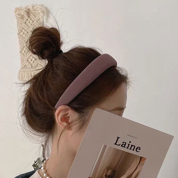 Jual Town Shell FLUFF Korean Headband / Bando Korea Tebal Lebar Empuk