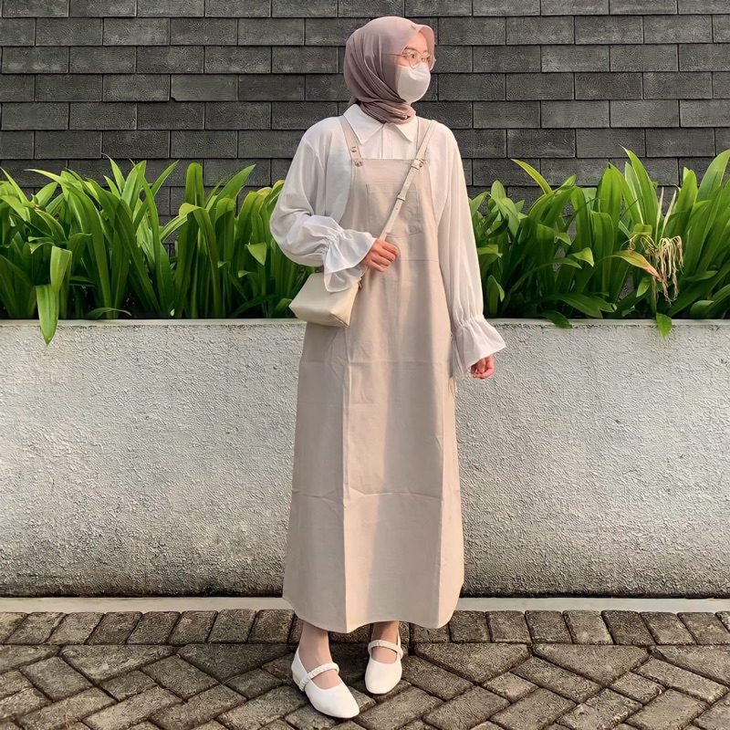 Jual Overall dress wanita baju kodok wanita korean style jumpsuit rok