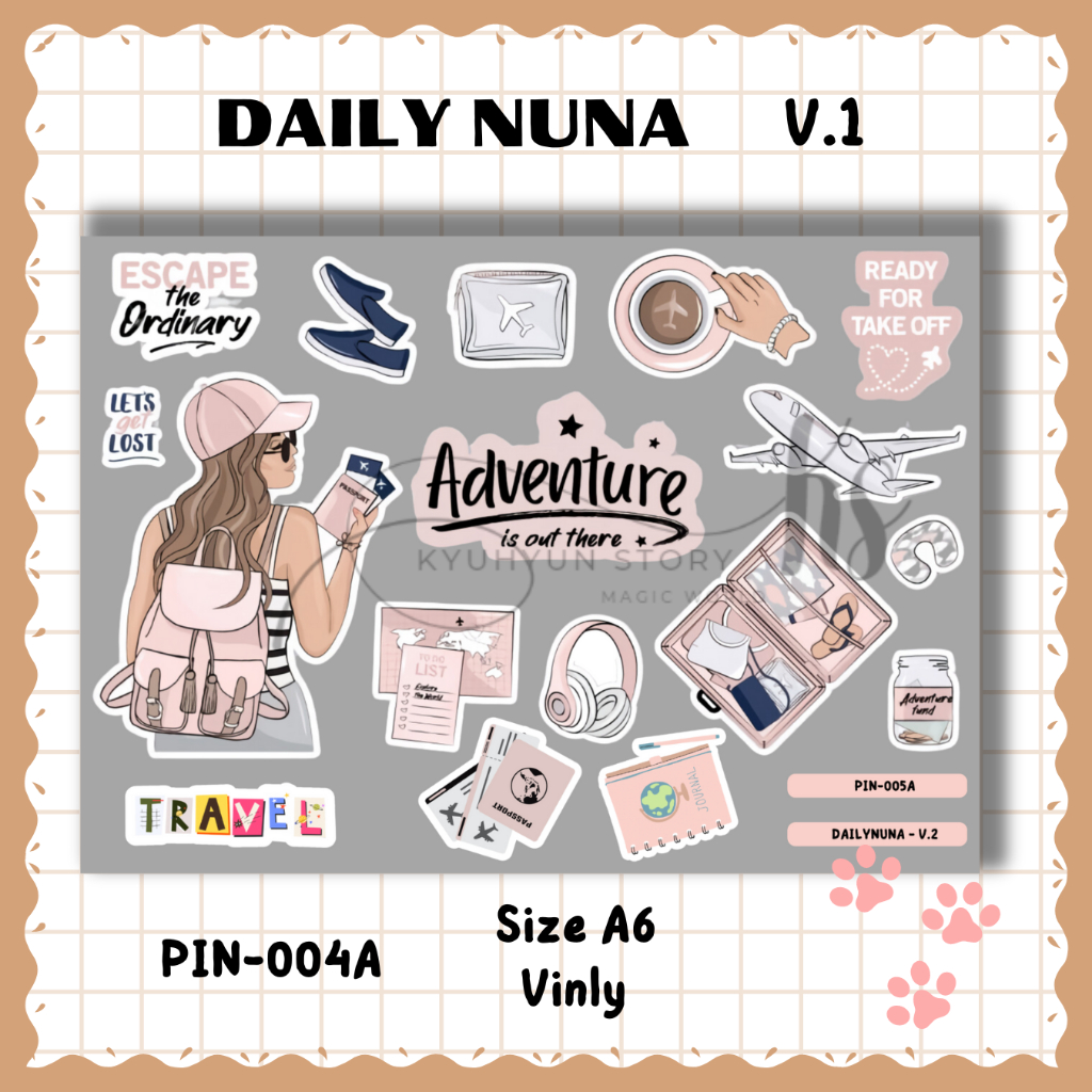 Jual Sticker Adventure Time Vintage Aesthetic Cute Stiker Jurnaling ...