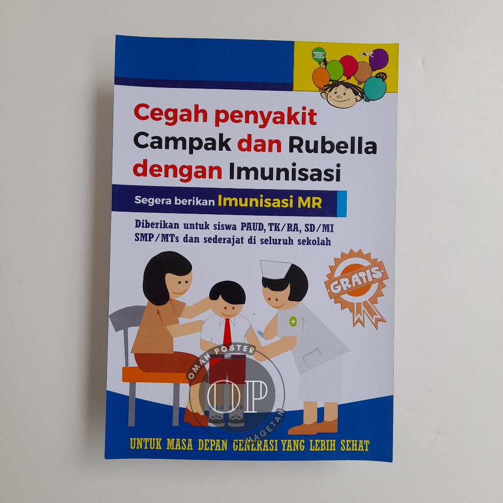 Jual Poster Cegah Campak Dan Rubella Dengan Imunisasi - Penyakit ...