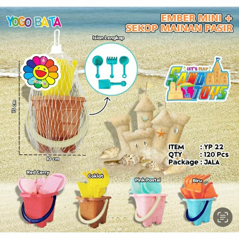 Mainan anak ember pasir ada pancingannya dan ikan pantai new arrival | fun  doh | mainan esukasi