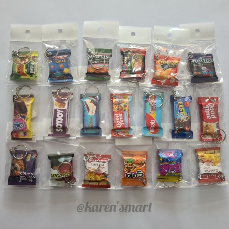 Jual Bisa Cod Gantungan Kunci Unik Replika Snack Shopee Indonesia