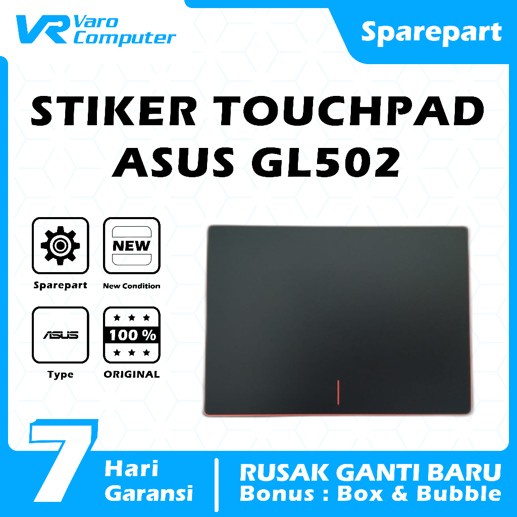 Jual STIKER TOUCHPAD LAPTOP ASUS GL502 ORIGINAL Shopee Indonesia