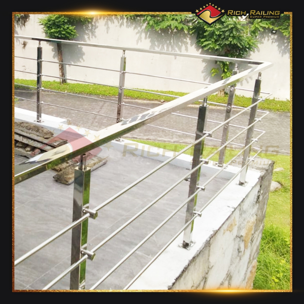 Jual [PREMIUM RAILING SUS 316] [Rich Railing] Railing tangga stainless ...
