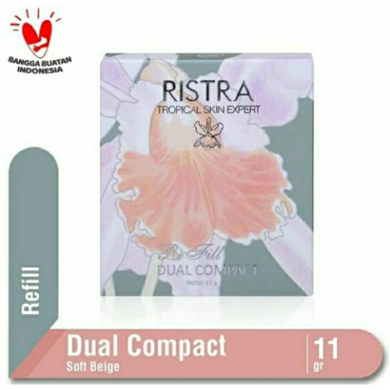 Jual Ristra dual compact refill 01A (Soft Beige) | Shopee Indonesia