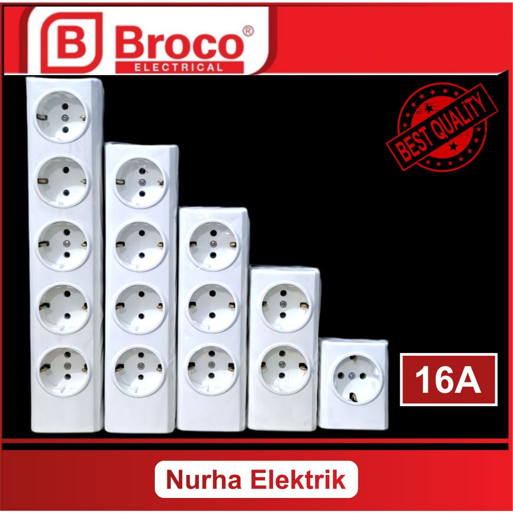 Jual TERMINAL STOP KONTAK BROCO ARDE BROCO PUTIH 16A SNI | Shopee Indonesia