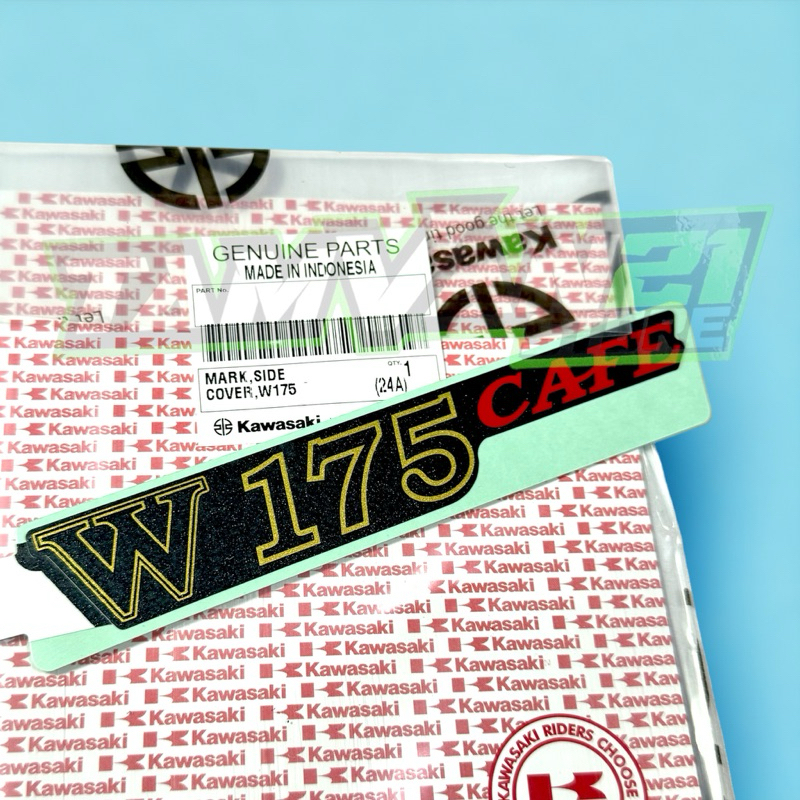 Jual STICKER STRIPING BODY KAWASAKI W175CAFE W175 CAFE ORIGINAL ...