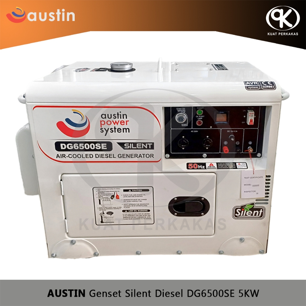 Jual Genset Diesel 5000 Watt AUSTIN Air-Cooled Generator DG6500SE ...
