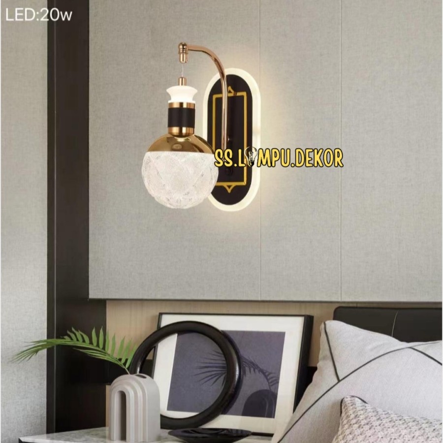 Jual Lampu Dinding Led Minimalis Mewah Modern Hias Nakas Kamar Shopee