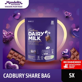 Cadbury Dairy Milk Cokelat Sharebag Isi 18 x 5
