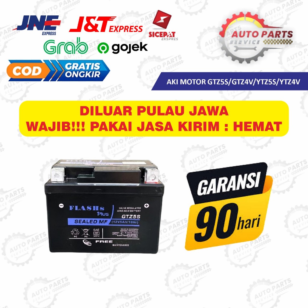 Jual Garansi Gell Aki Motor Gtz S Accu Kering Mf Baterai Gs Metic Beat Reno F Genio Scoopy